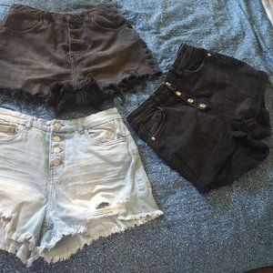 Denim shorts